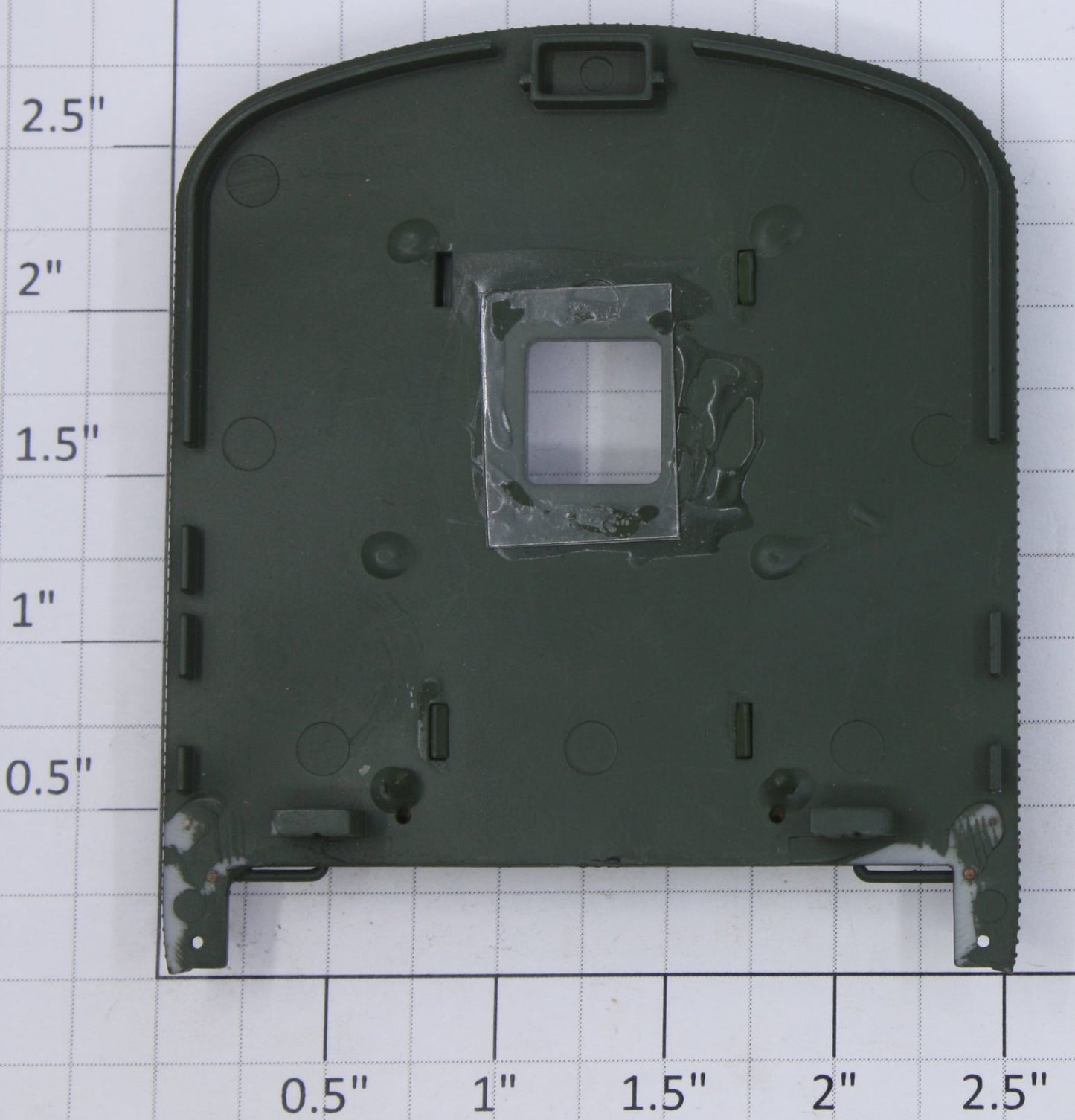 Acme 1211-2 Dark Green Vestibule End Cap with Metal Diaphragm Springs