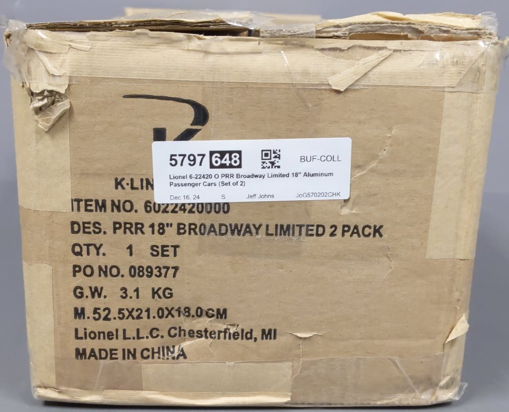 Lionel 6-22420 O PRR Broadway Limited 18