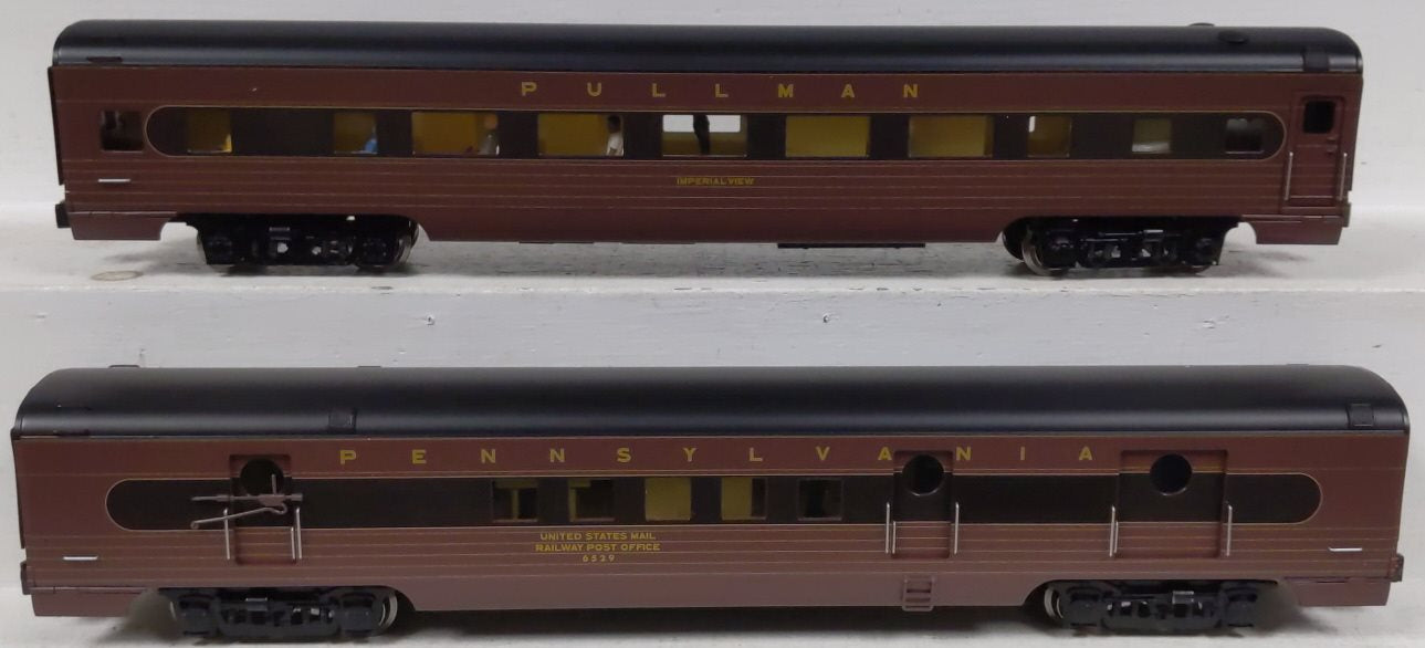 Lionel 6-22420 O PRR Broadway Limited 18" Aluminum Passenger Cars (Set of 2)