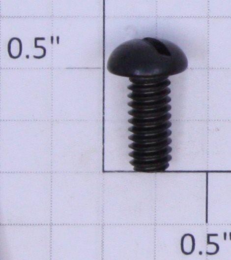 Acme #12-24 x 1/2" Black Round Head Slotted Screw