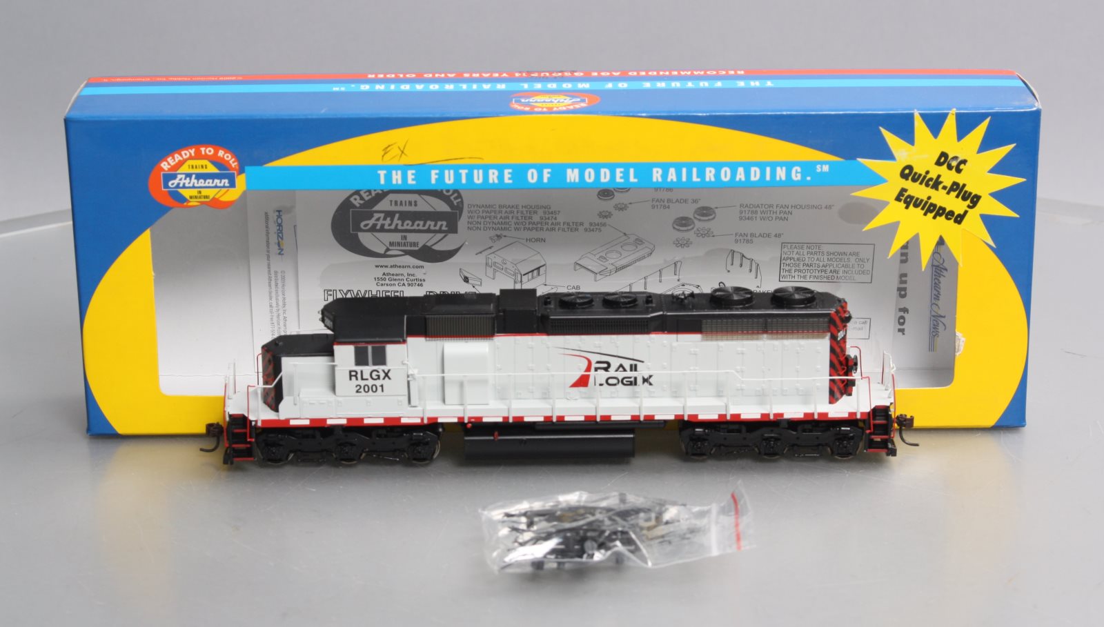 Athearn 88561 HO Rail Logix SD38AC Diesel Locomotive #2001