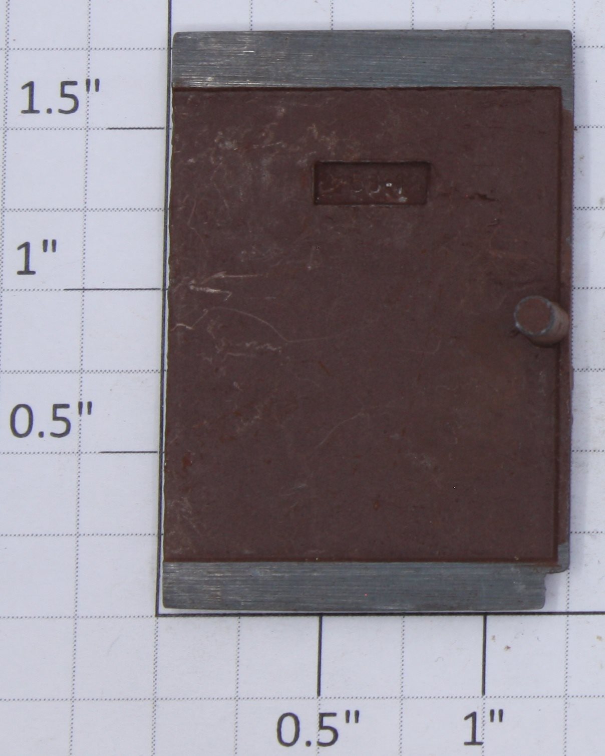 Lionel 2758-12 Right Hand Brown Metal Box Car Door with Post