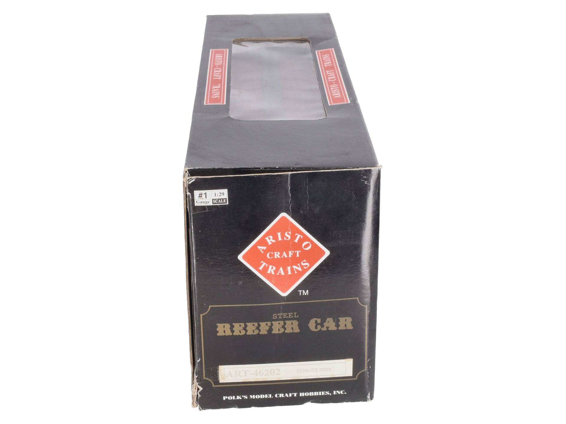 Aristo-Craft 46202 G Scale Schlitz Refrigerator Car (Plastic Wheels)