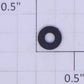 Lionel #6 x 5/16" x 1/8" Black Plastic Washer