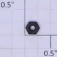 Lionel #2-56 Black Plastic Hex Nut