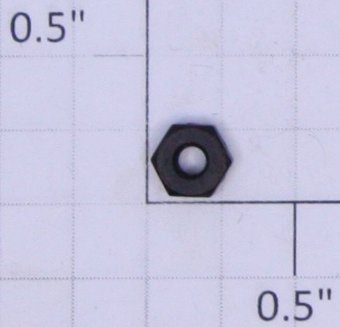 Lionel #2-56 Black Plastic Hex Nut