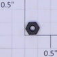 Lionel #2-56 Black Plastic Hex Nut
