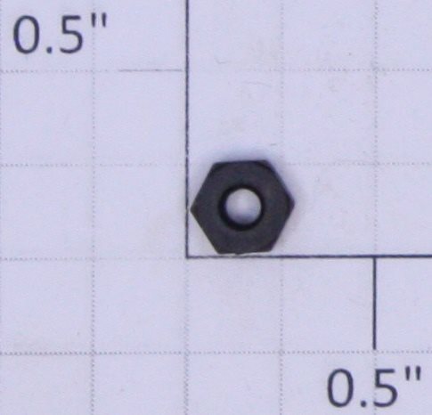Lionel #2-56 Black Plastic Hex Nut