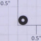 Lionel #2 x 1/4" x 3/32" Black Plastic Washer