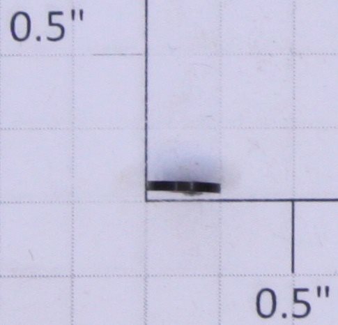 Lionel #2 x 1/4" x 3/32" Black Plastic Washer