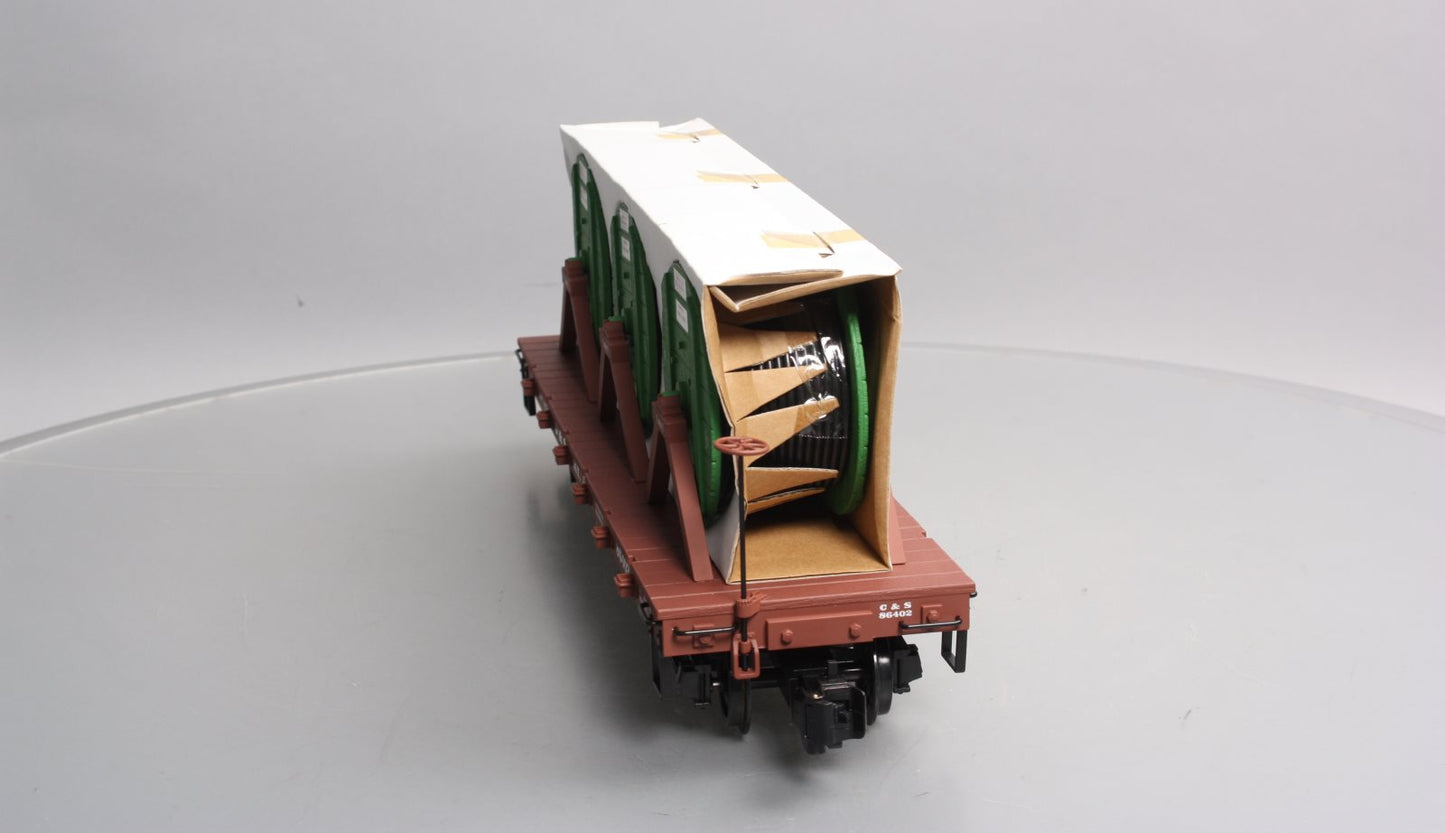 Aristo-Craft 86402 G Scale Colorado & Southern Flatcar With Cable Reel Load