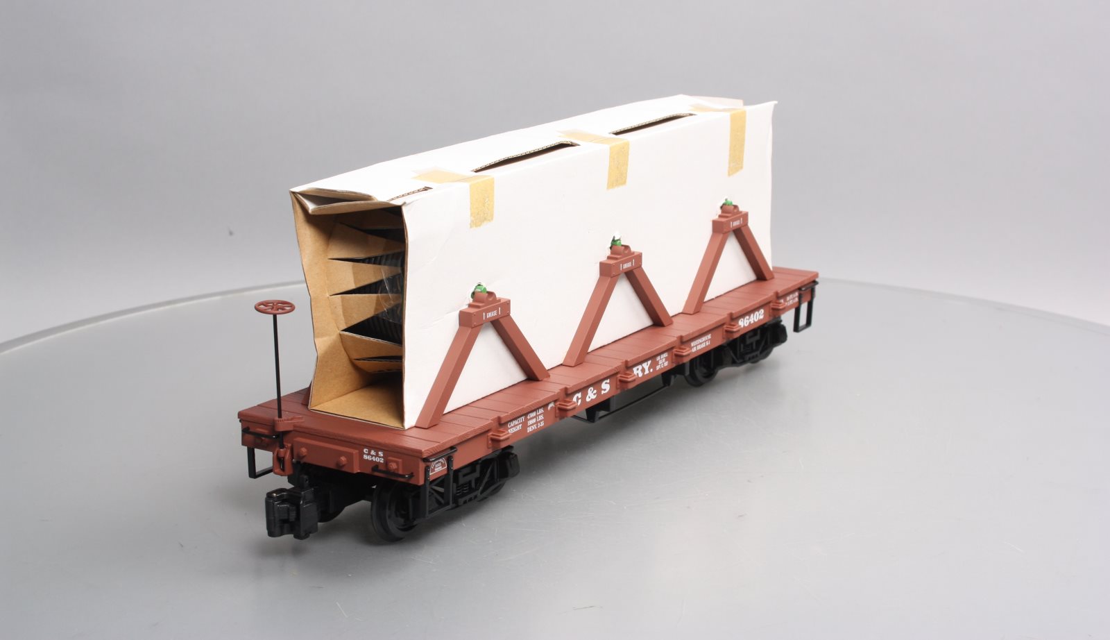 Aristo-Craft 86402 G Scale Colorado & Southern Flatcar With Cable Reel Load