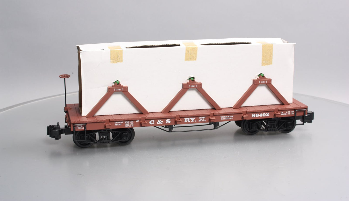 Aristo-Craft 86402 G Scale Colorado & Southern Flatcar With Cable Reel Load