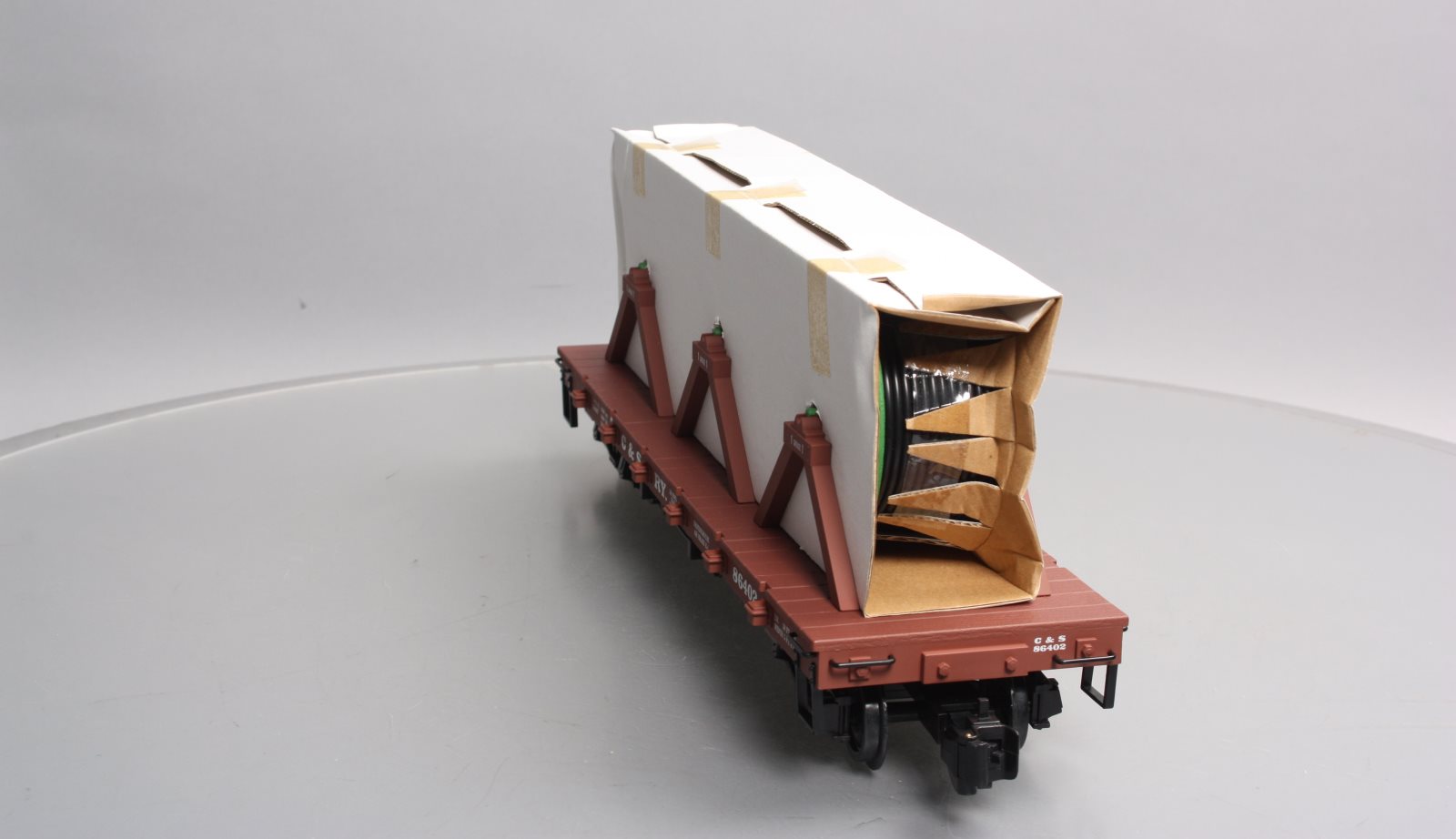 Aristo-Craft 86402 G Scale Colorado & Southern Flatcar With Cable Reel Load