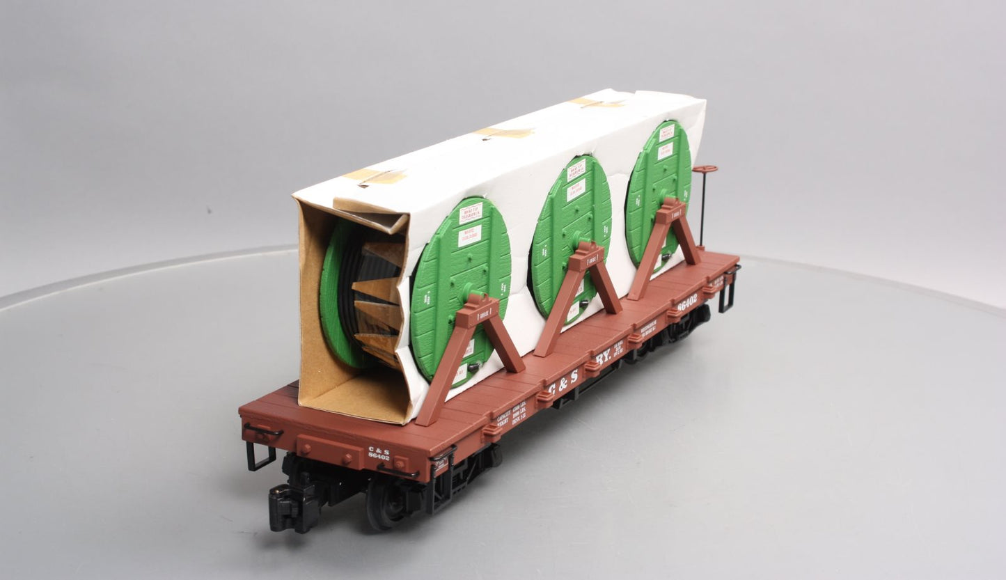 Aristo-Craft 86402 G Scale Colorado & Southern Flatcar With Cable Reel Load