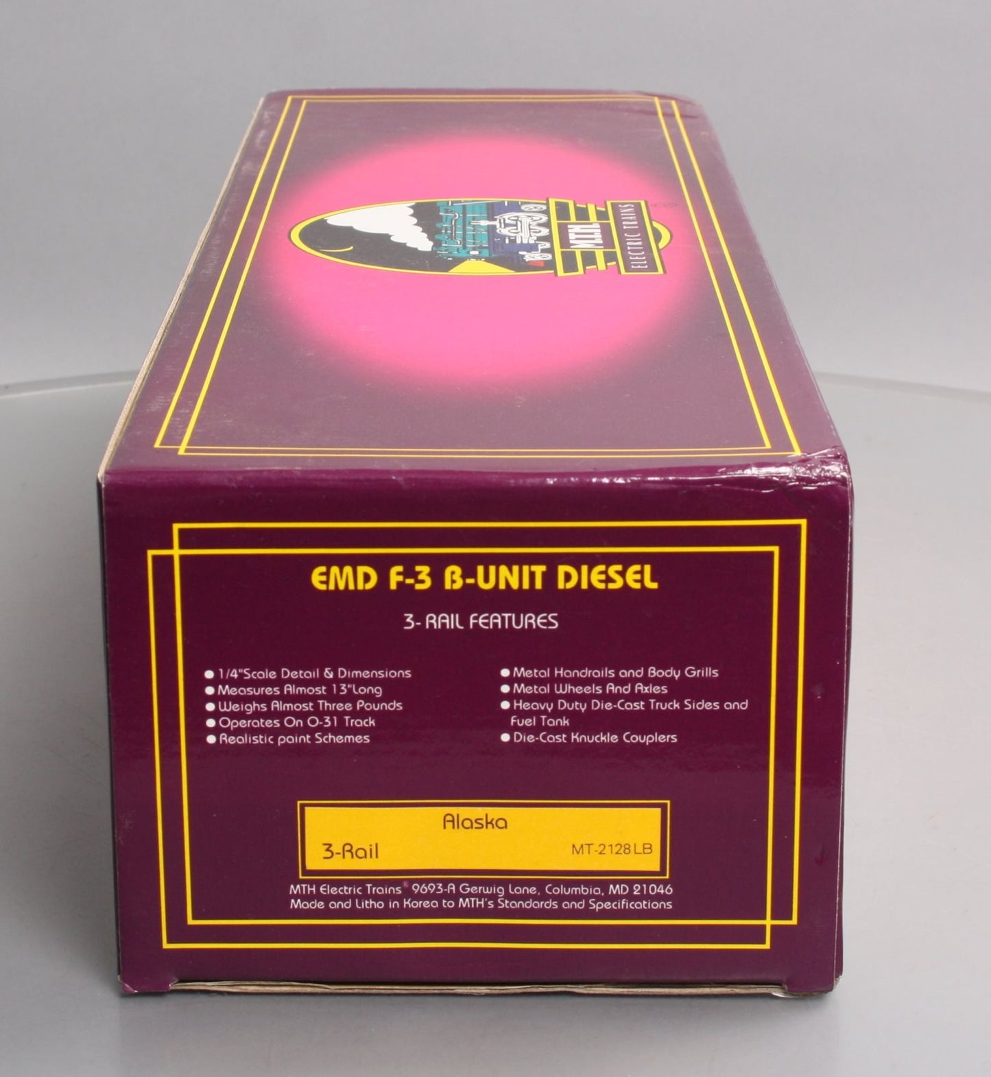 MTH 20-2128-1 Alaska F3 Diesel B Unit #1517 LN/Box