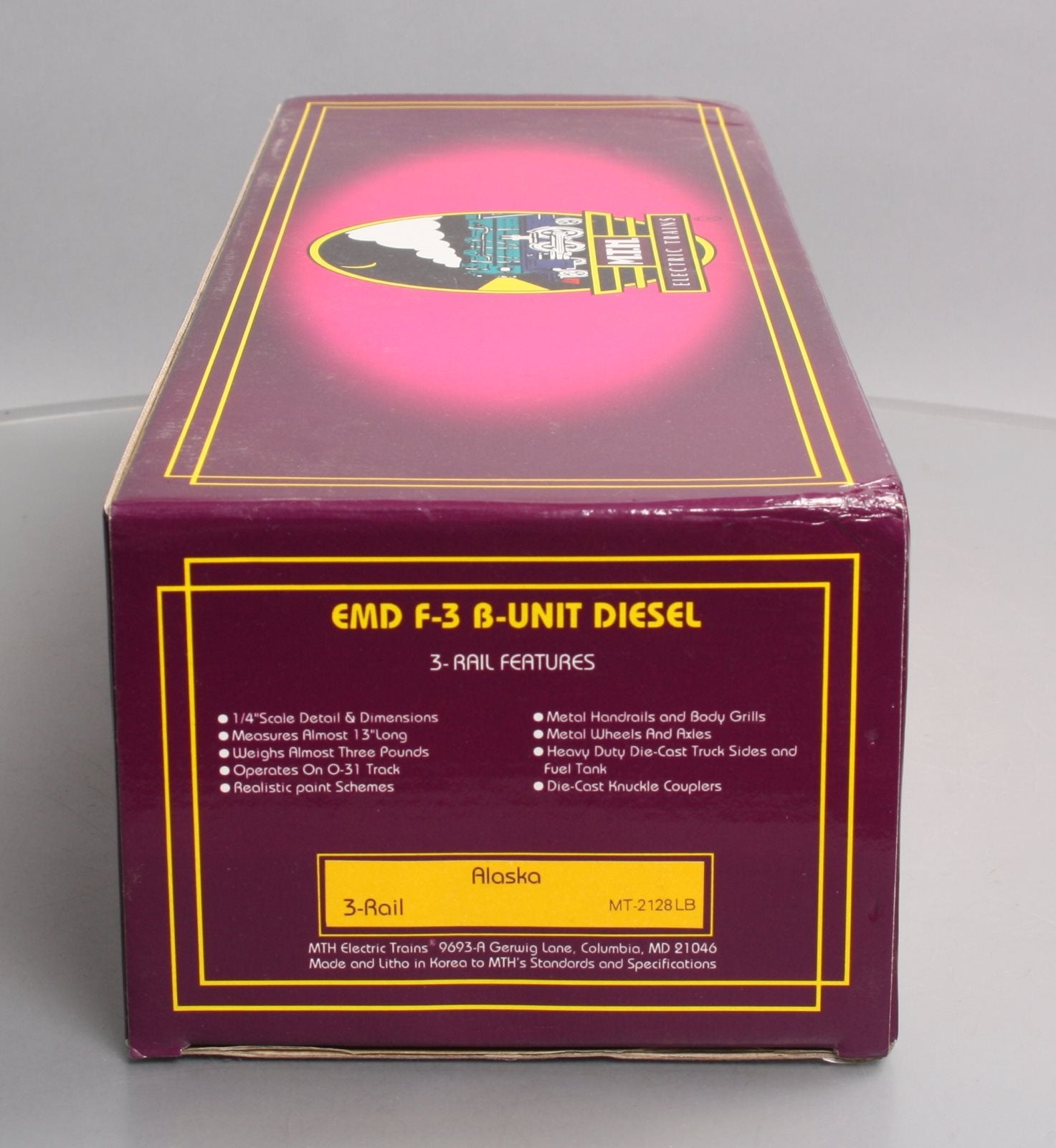 MTH 20-2128-1 Alaska F3 Diesel B Unit #1517 LN/Box