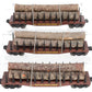 Lionel 6-17564 O West Side Lumber Shay Log Cars: #26717,#26718,#26719 (Set of 3)