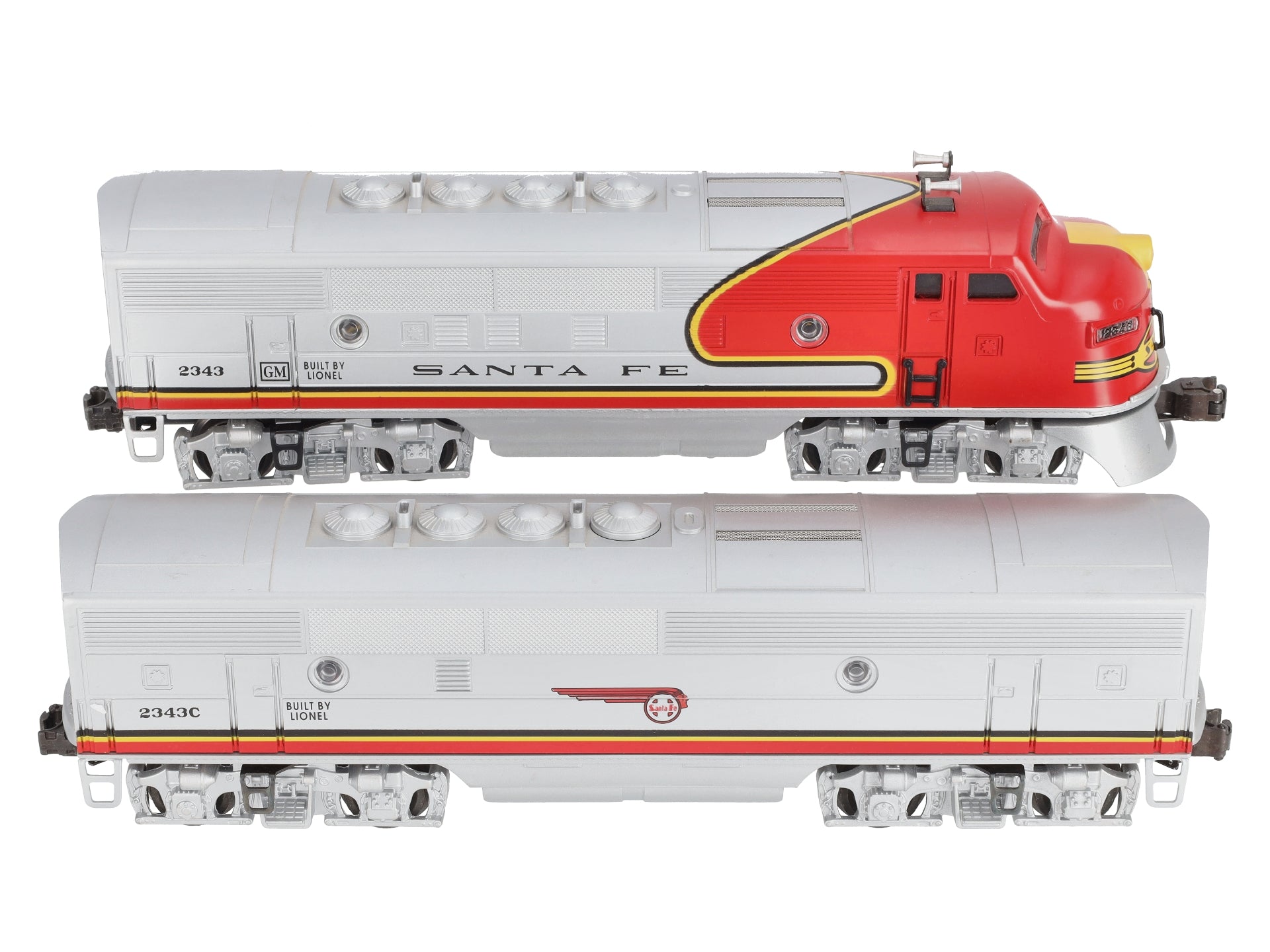 Lionel 6-18130 O Gauge Santa Fe F3 AB Diesel Locomotives #2343/2343C NIB