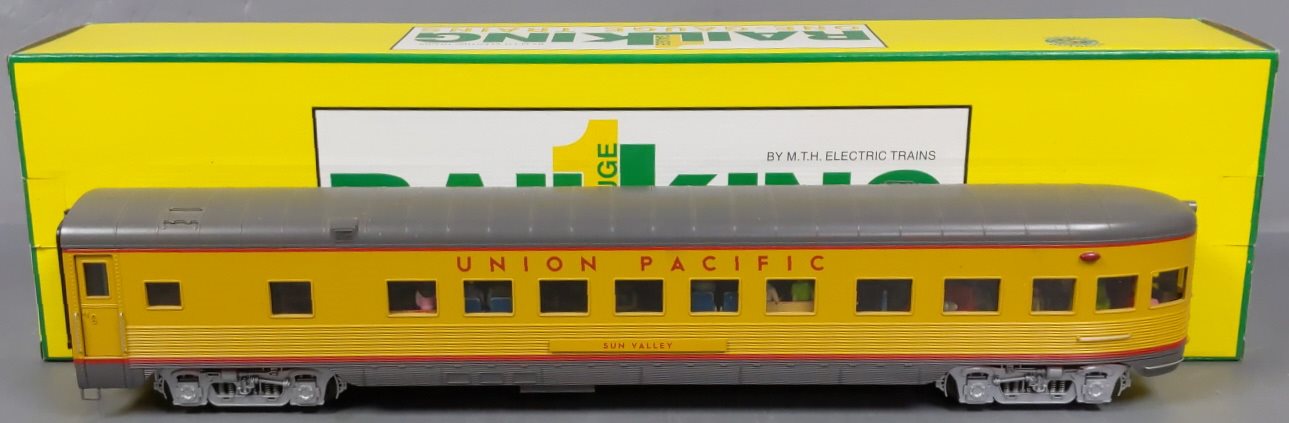 MTH 70-68003 G Scale Union Pacific Streamlined Observation Car - Metal Wheels