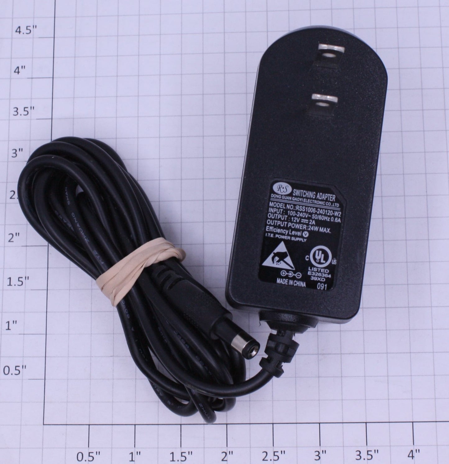 Acme RSS1006-240120-W2 AC-DC Adaptor 12VDC @ 2A Output Power Supply