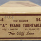 The Cliff Line TA-4 HO Scale "A" Frame Turntable Kit EX/Box