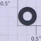 Lionel 1/2" x 1/4" Blackened Washer