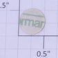 Delton 10016-29-03 2-8-0 C-16 #3 Brass Number Plate