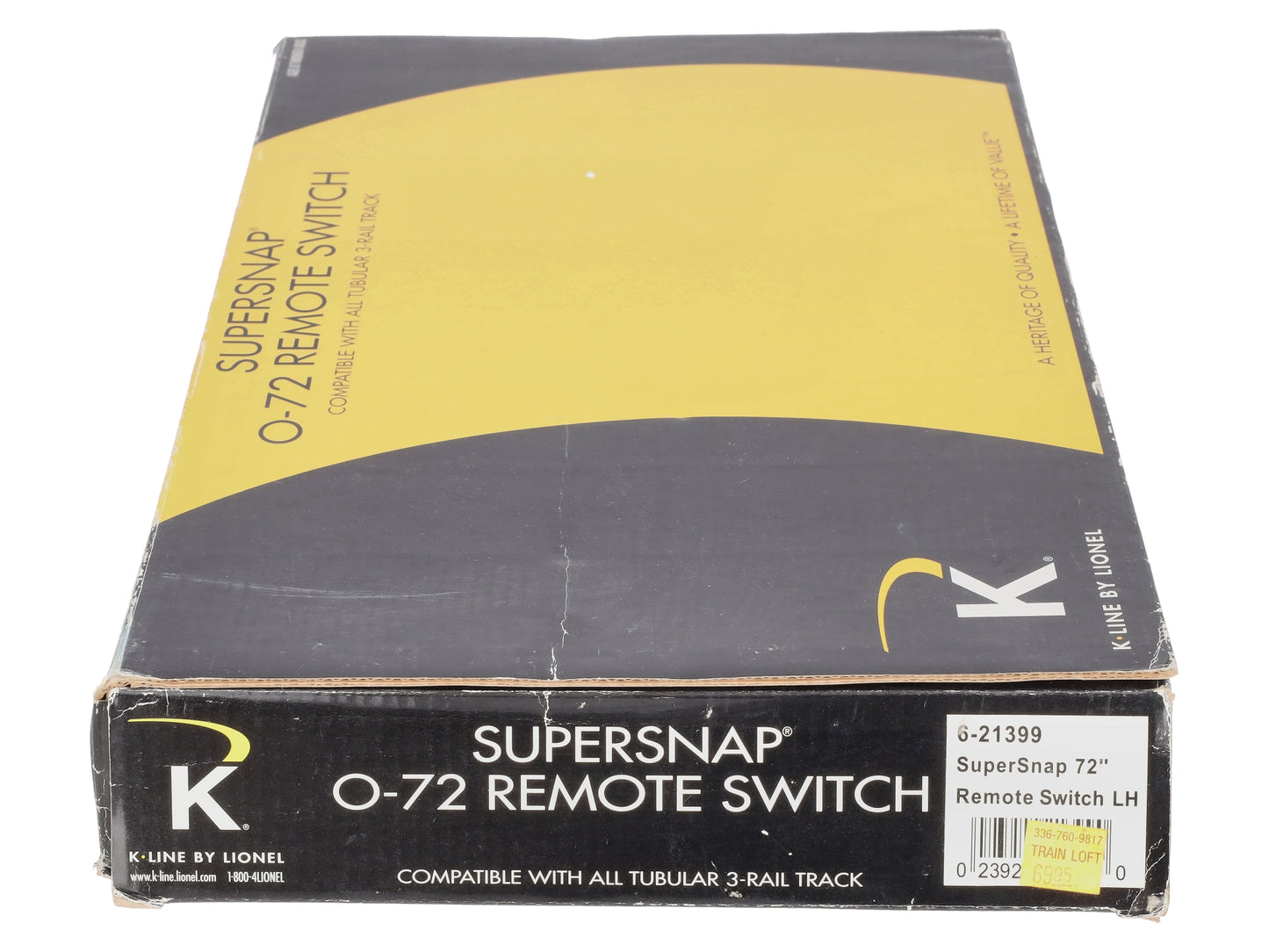 Lionel 6-21399 O SuperSnap 72" Left Hand Remote Control Switch Turnout