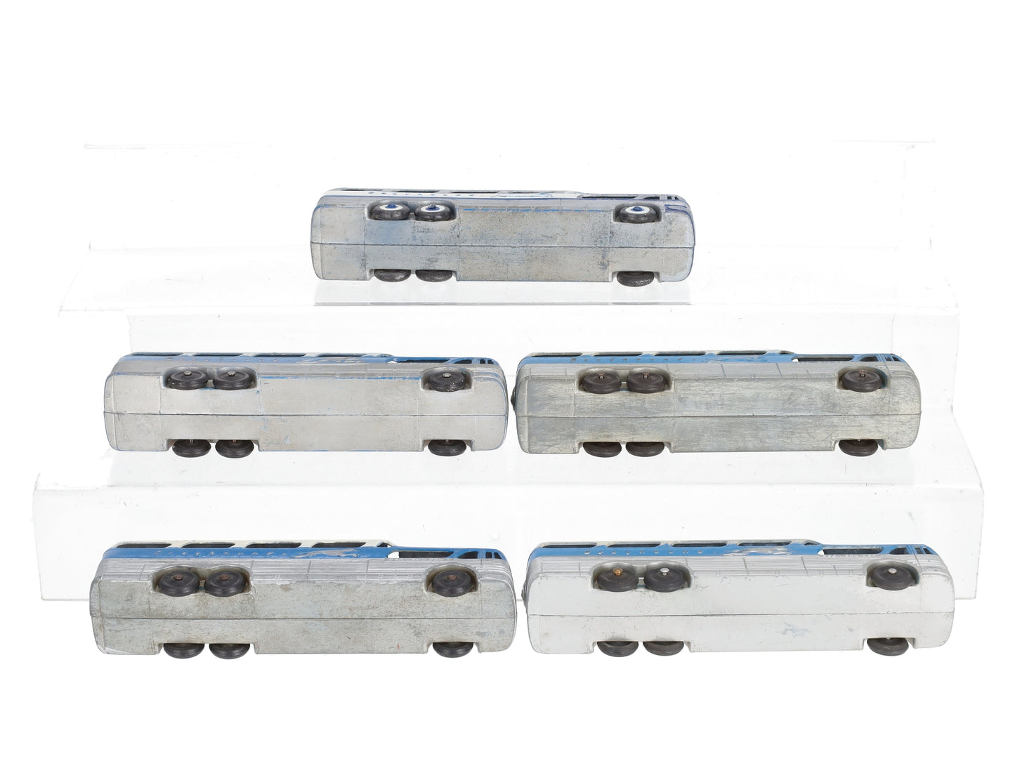 Tootsie Toy Vintage Die-Cast Greyhound Busses (5) VG