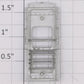 Lionel 2531-12 Observation Car Silver Rear Door without Window Glass