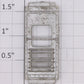 Lionel 2531-12 Observation Car Silver Rear Door without Window Glass