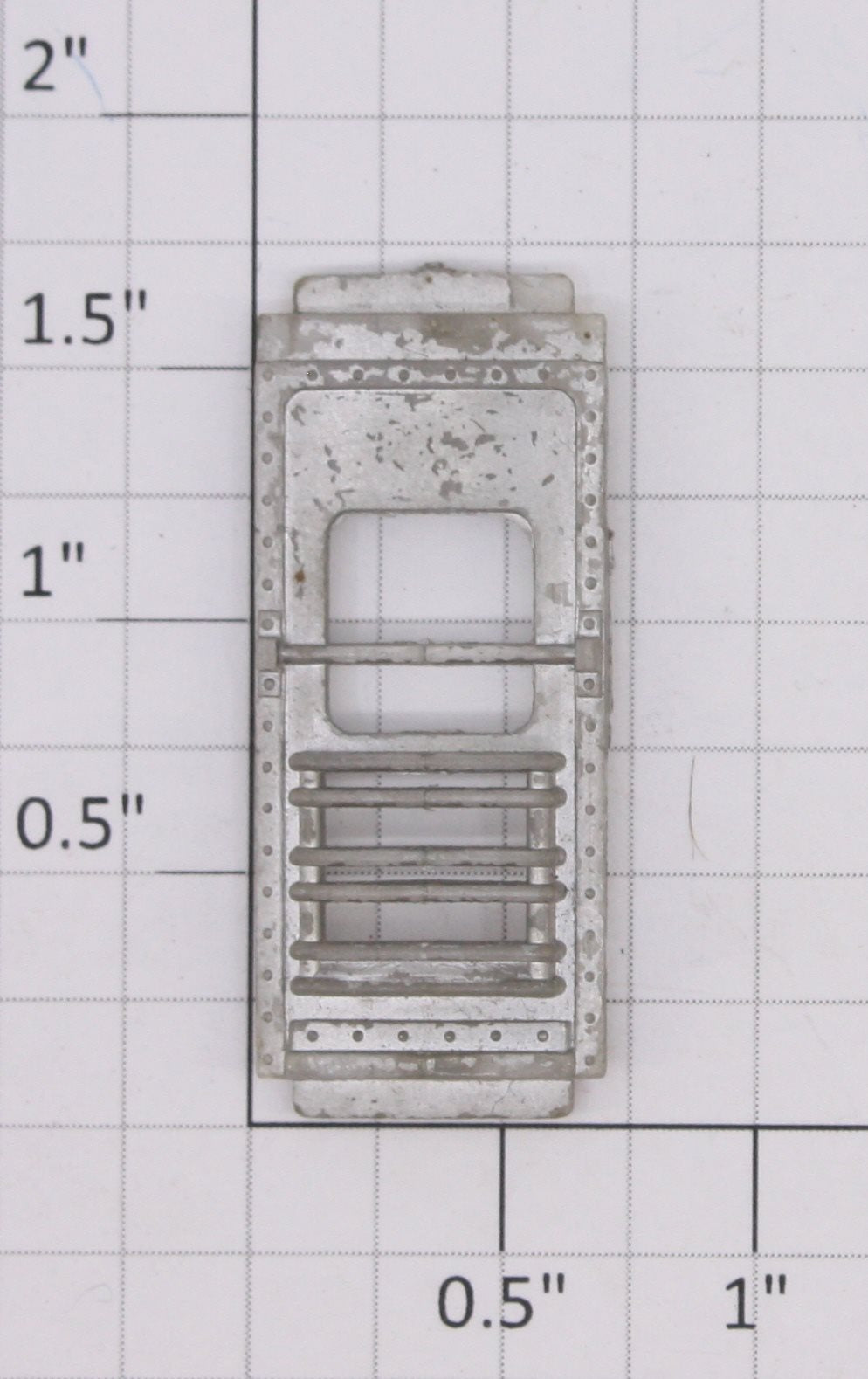 Lionel 2531-12 Observation Car Silver Rear Door without Window Glass