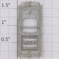 Lionel 2531-12 Observation Car Silver Rear Door without Window Glass