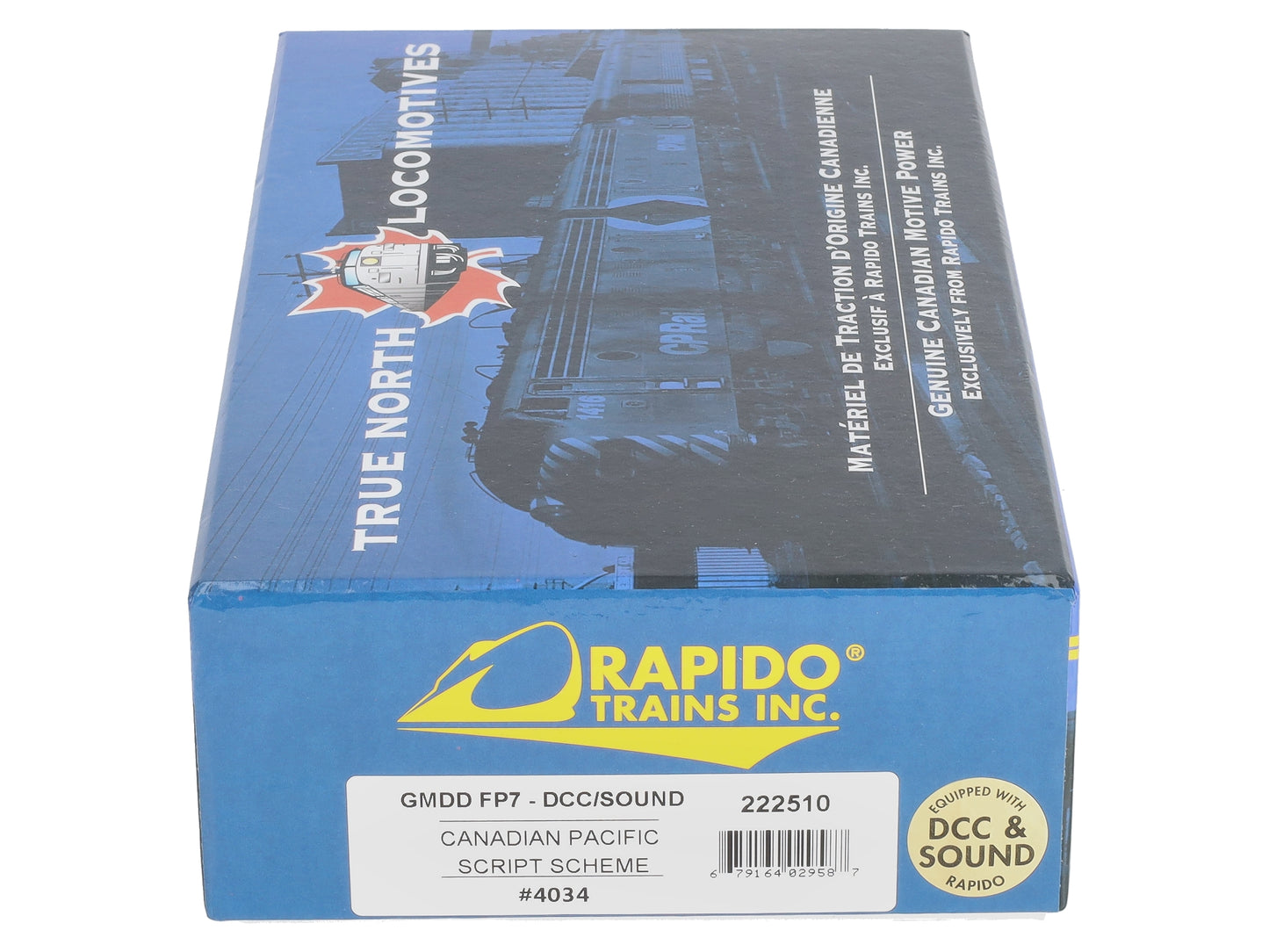 Rapido Trains 222510 HO Canadian Pacific GMD FP7 Diesel Locomotive DCC/Sound