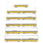Kato 106-080 N Scale UP "City of Los Angeles" 11 Car Set with Unitrack Display LN/Box