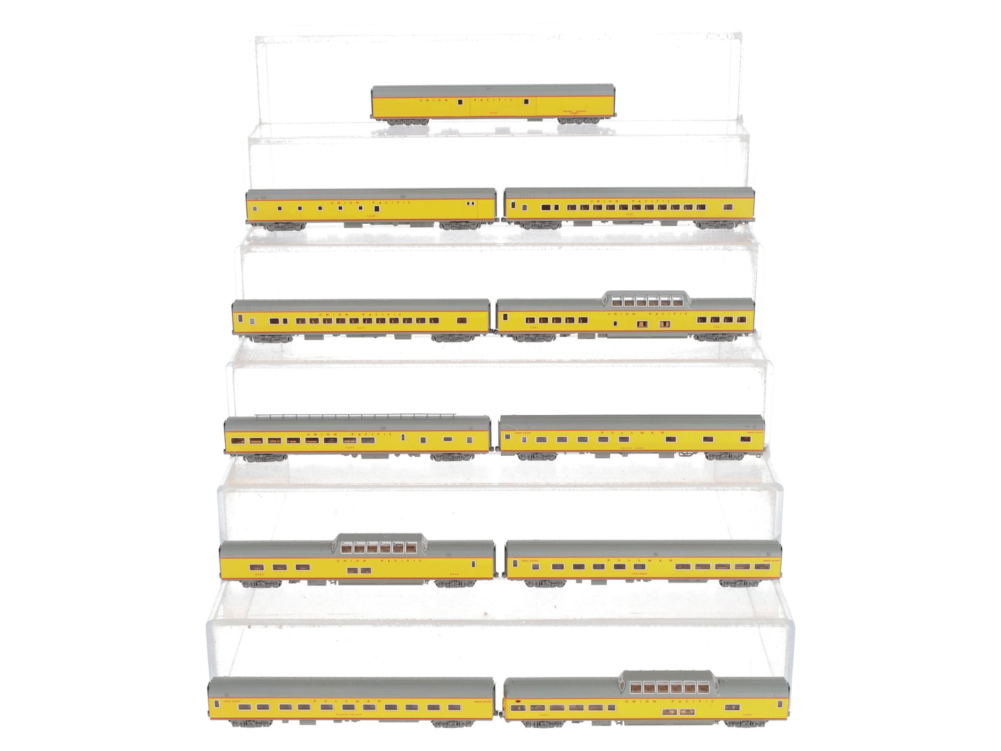 Kato 106-080 N Scale UP "City of Los Angeles" 11 Car Set with Unitrack Display LN/Box