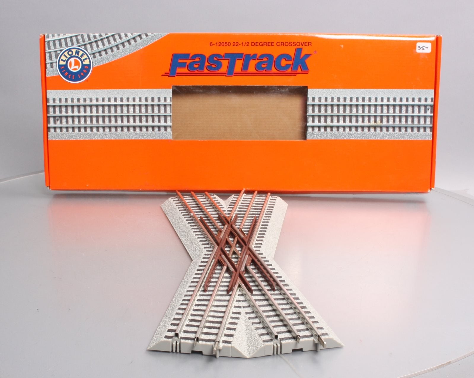 Lionel 6-12050 O Gauge FasTrack 22.5 Degree Crossover LN/Box