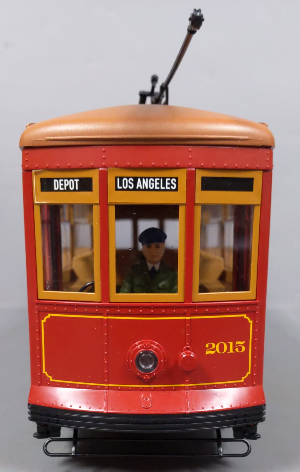 LGB 20381 G Los Angeles Electric Streetcar, Red/Yellow #2015