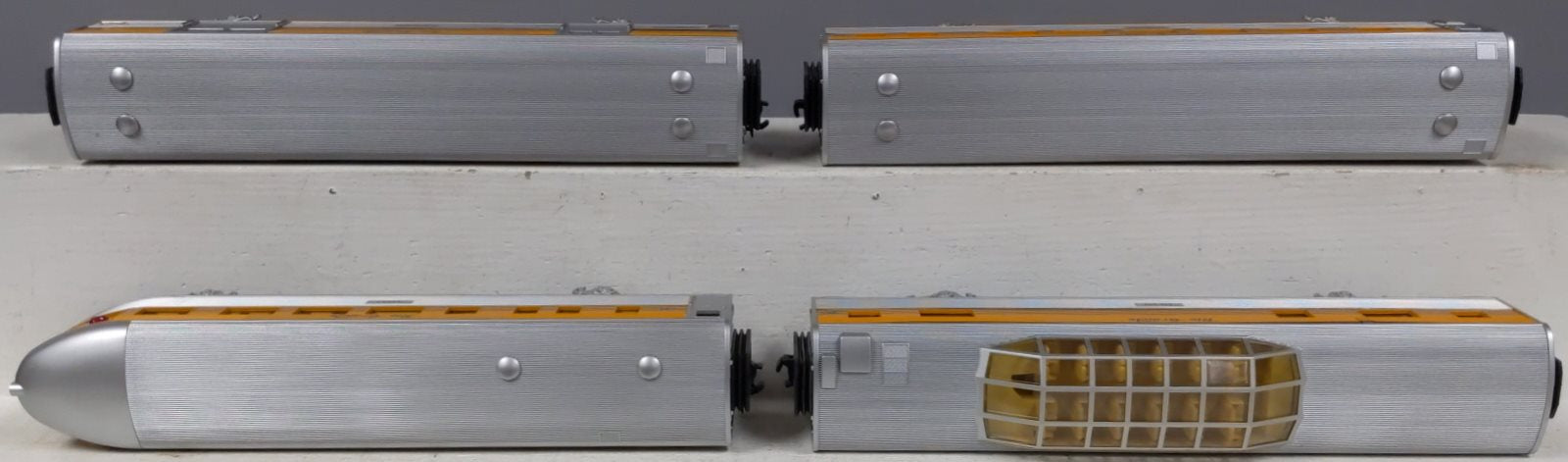MTH 30-6139 O D&RGW RailKing O-27 Streamlined Passenger Car Set (Set of 4) LN/Box