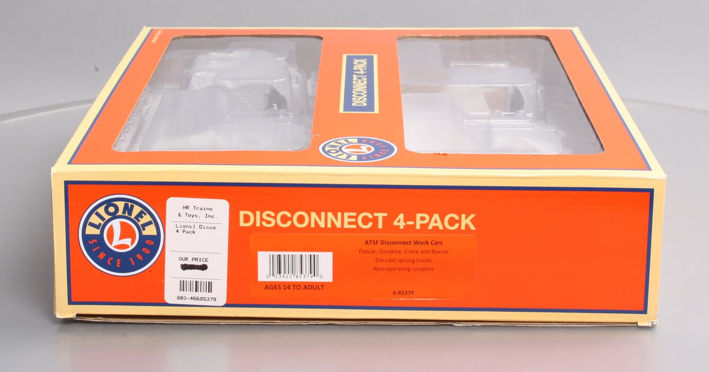 Lionel 6-85379 O Santa Fe Disconnect Work Cars Pack (4)