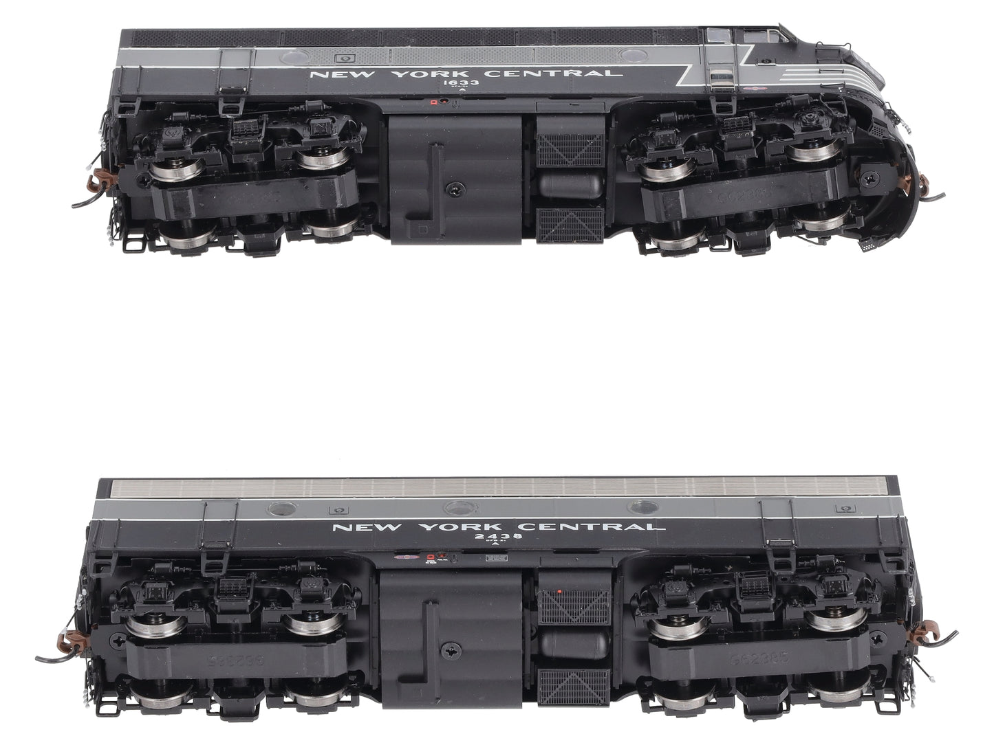Athearn G22675 HO New York Central EMD F3A/F7B w/DCC & Sound #1633/ #2438