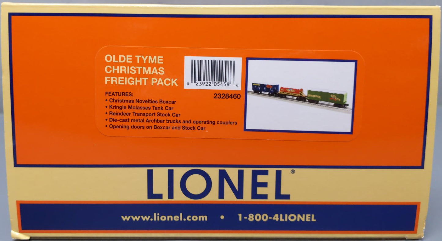 Lionel 2328460 O Christmas Olde Tyme Rollingstock (Set of 3) MT/Box