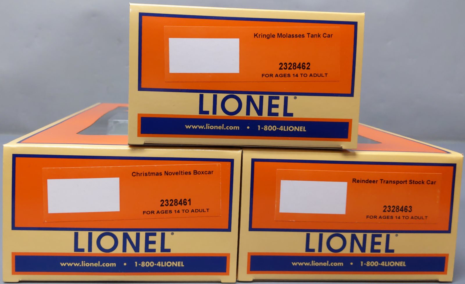 Lionel 2328460 O Christmas Olde Tyme Rollingstock (Set of 3) MT/Box