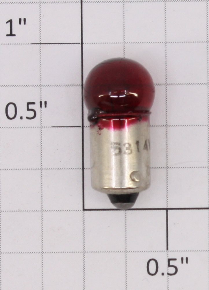 Lionel 53R 14 Volt Bayonet Base Transparent Red Small Globe Light Bulb