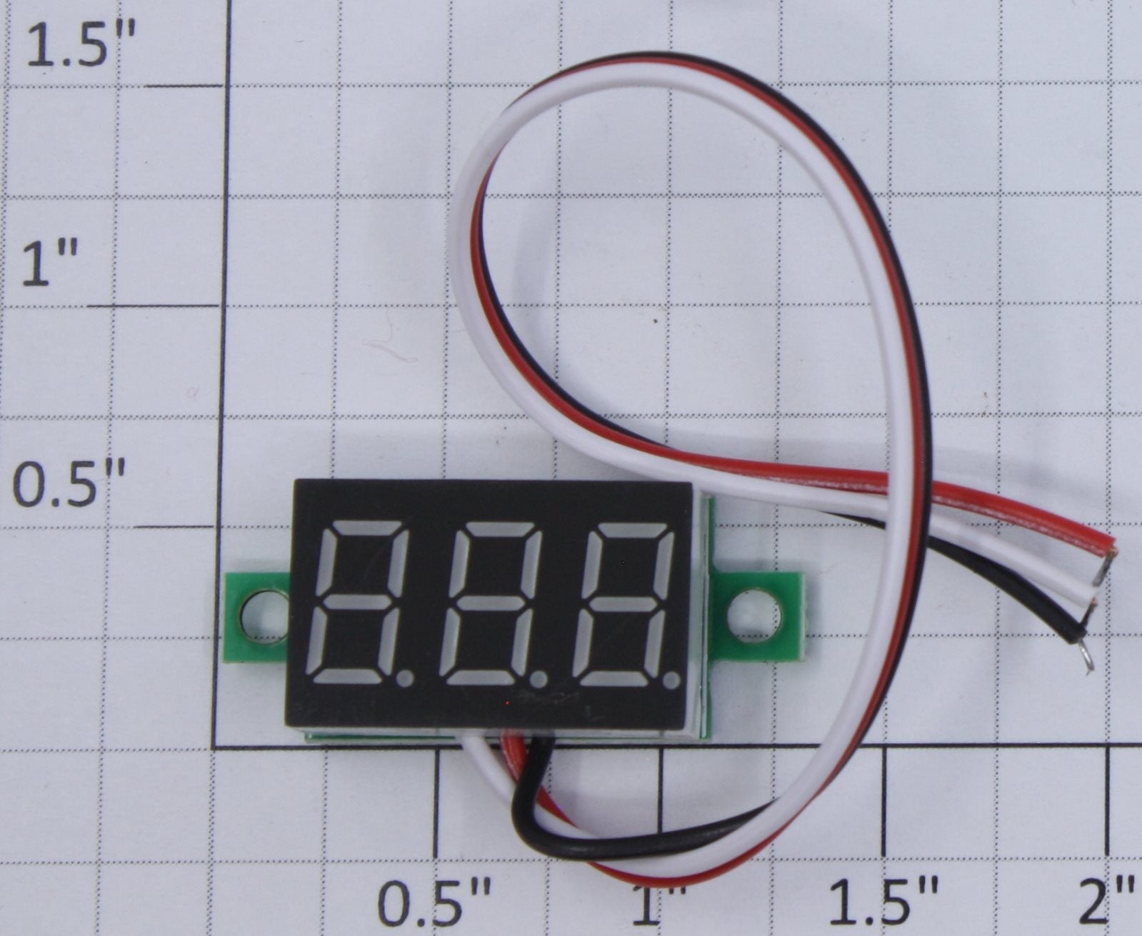 Acme DVM036A 3 Wire 3 Digit Mini Voltmeter Printed Circuit PCB