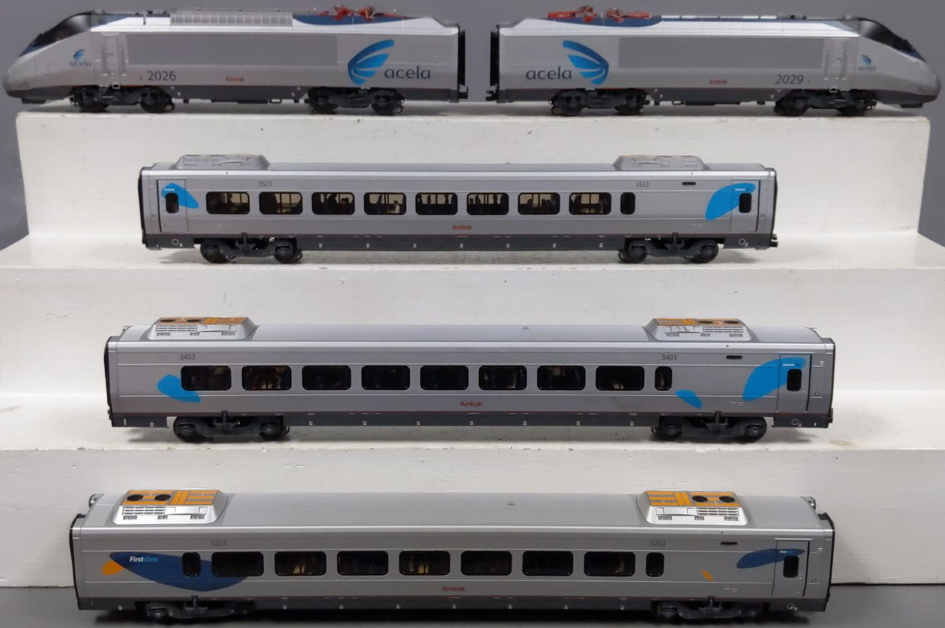 Lionel 6-31714 O Gauge Amtrak Acela Electric Train Set with Railsounds 5.0 EX/Box