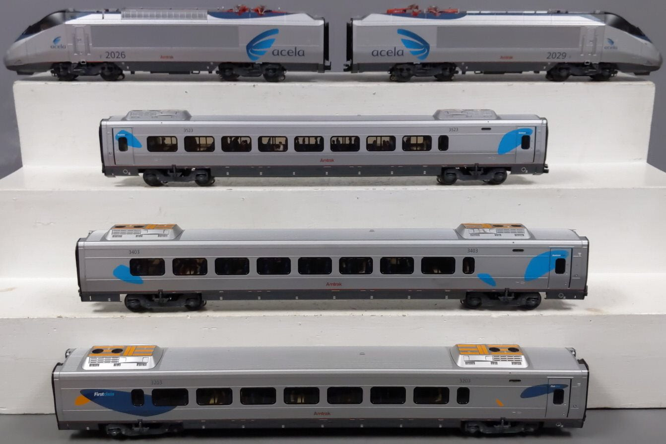 Lionel 6-31714 O Gauge Amtrak Acela Electric Train Set with Railsounds 5.0 EX/Box