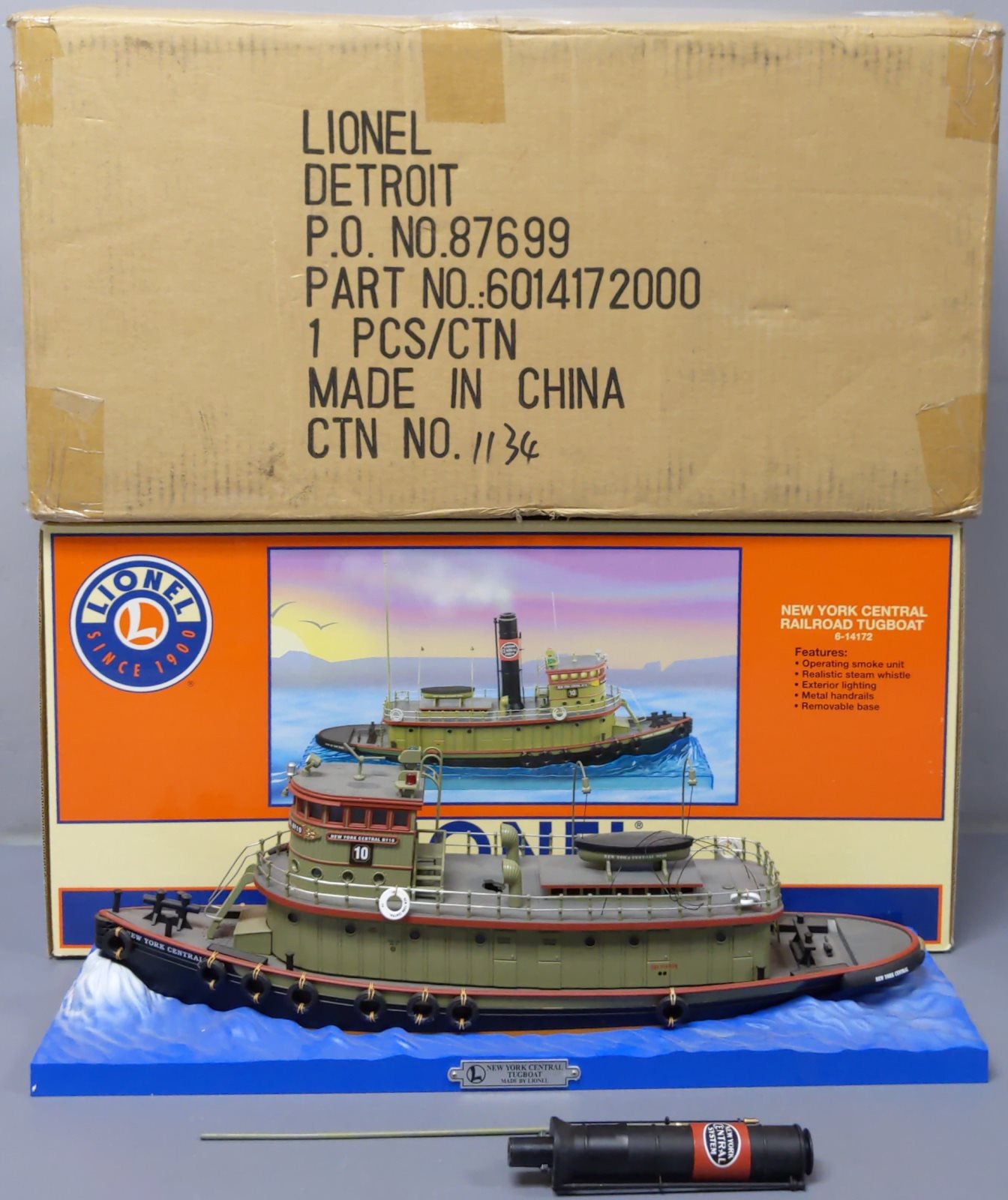 Lionel 6-14172 O New York Central Tugboat VG/Box
