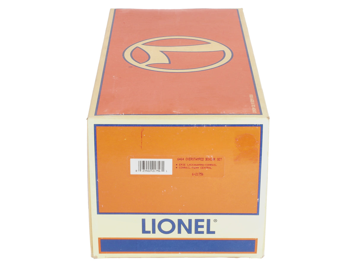 Lionel 6-21756 O Gauge Overstamped CR/PC Boxcars (Set of 2) LN/Box